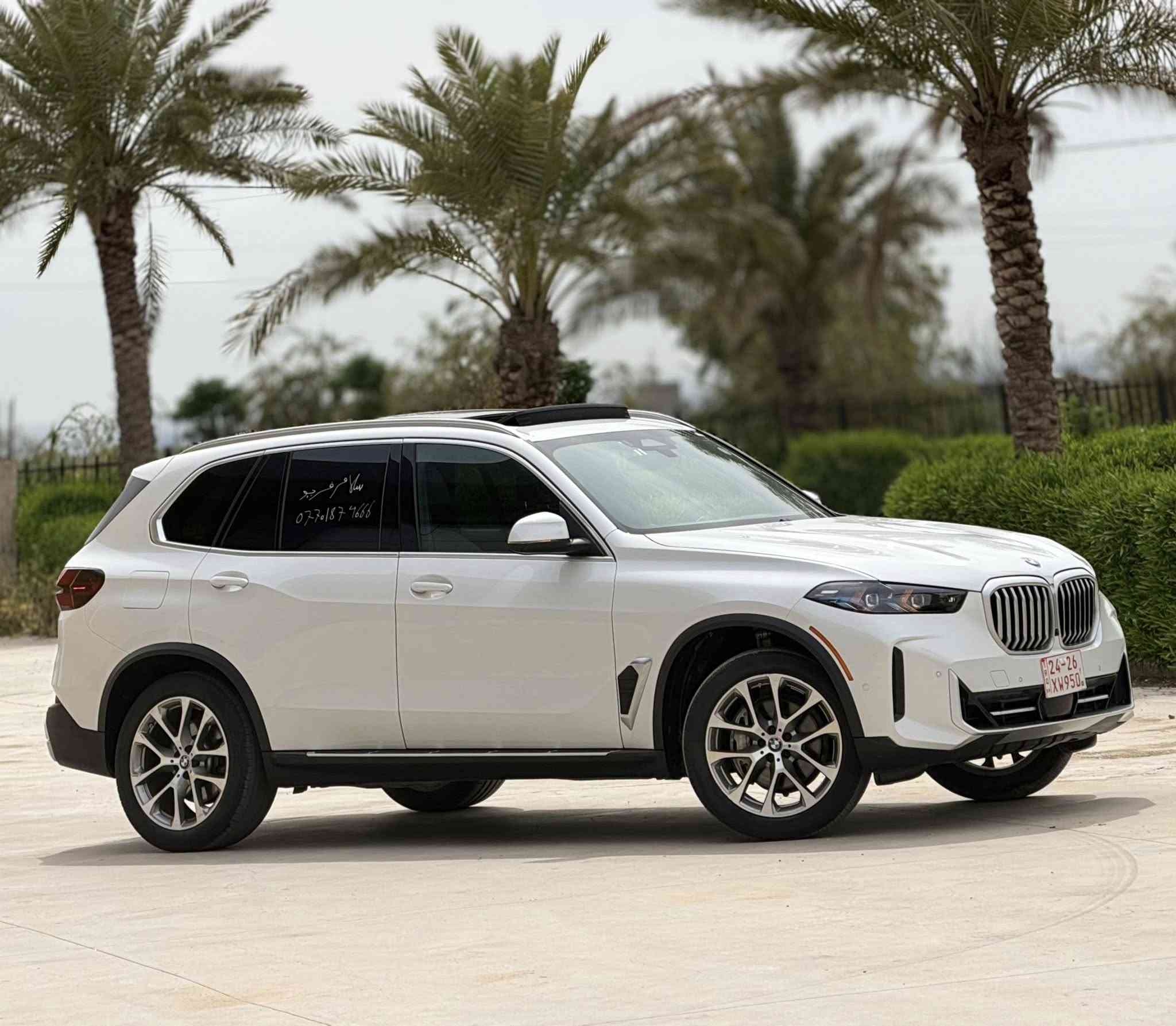 2024 BMW X5 🇩🇪 كلين تايتل كاتي دهوك
BMW X5 موديل 2024
كلين تايتل كاتي دهوك بحالة الوكالة

المواصفات

محرك 6 سلندر تيربو مع نظام هايبرد مساعد
كير اوتوماتيك 8 سرعات
دفع خلفي sDrive بثبات عالي وراحة بالقيادة

شاشتين ديجيتال كبار
عداد ديجيتال كامل
شاشة وسطية مع نفيكيشن اصلي

كامرات 360 درجة 

رادارات 360 درجة 
حساسات امامية وخلفية

مثبت سرعة ذكي
نظام المحافظة على المسار
تحذير اصطدام ويا بريك طوارئ

تشغيل بصمة دخول ذكي فتح وغلق اوتوماتيك عند الاقتراب والابتعاد عن السيارة

سقف بانوراما
كراسي جلد فخمة

تدفئة وتبريد للكراسي

تحكم كهربائي ويا ميموري

ستيرن متعدد الوظائف

شاحن لاسلكي

هاند بريك كهربائي

اوتو هولد

نظام صوت Harman Kardon الاصلي

اضاءة داخلية محيطية Ambient

باب خلفي كهربائي ويا حساس قدم

مرايات كهربائية طي

مرايات قلاب على R
ويل كب رياضية حجم  كبير

لايتات LED ويا تقنيات LCI و Laser

السيارة نظيفة جدا ومواصفاتها كاملة

للاستفسار مراسلة الخاص او الاتصال

للاطلاع على باقي السيارات والعروض Salam Fareed ونعدكم بكل جديد ومميز دائم

الـعـــــداد 47800 Mi
يوجد فيديو 📹 توضيحي للسيارة 

*********** واتساب *********** 

واتساب ***********   واتساب 0751 761 4275
