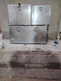 مطبخ ستيل • ٢ صناديك ستيل • واسط الدبوني