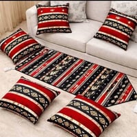 مفرش رمضاني • ٦قطع • كشكش جهتين