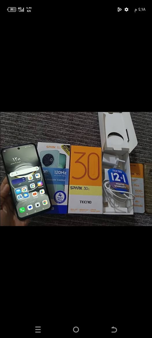 سلام عليكم للبيع فقط تكنو سبارك 30c برو🔥جهاز غني عن تعريف 📱
نضيف حيل مستخدم قليل غراض كامل ملحقات ويا شرط ممفتوح ضمانه بعده بي 
كامرته حلوه إصدار جديد 🔥
يدعم الشحن السريع 
ذاكره/256 💥
رام/8 🎖️
بطاريه 6000 سعره (125)📸 وبي مجال بسيط عنواني كركوك *********** كركوك, العراق
