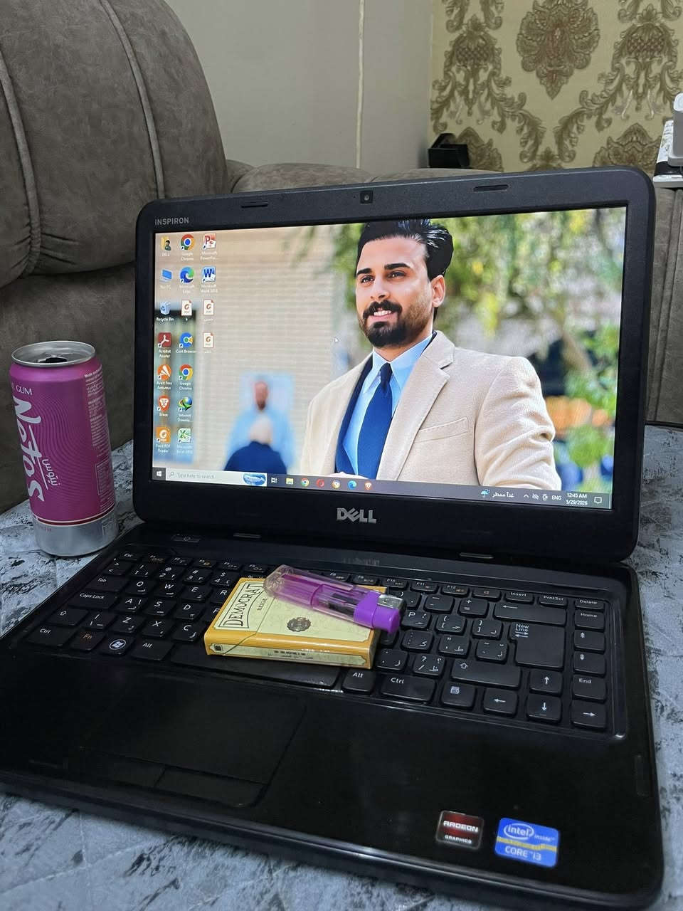 مستعجل عله البيع السعر / 180 الف 
A company laptop.DELL 
 تدعم فيديوات 4k 
المواصفات موضحة امامكم بل صوره 
ملاحضه : الحاسبه متروكه جانت وبيهه نقص 4 دكم 
والنظافه والدقه كدامكم 
متوفره شاحنتهه وياهة 
عنواني واسط / العزيزيه / 
 متواجد واتساب /***********
