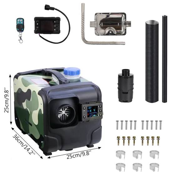 هذا المنتج هو سخان ديزل محمول يعمل بنضام الديزل او الكهرباء ٢٢٠ فولت او يعمل ع جداحه السياره ال ١٢ فولت  (All-in-One Diesel Heater) من نوع OnTrack Outdoor، وهو مصمم لتوفير التدفئة الكرفانات، أو الخيام..

الطاقة: يعمل بقدرة تصل إلى 5 كيلوواط.

التحكم: يأتي مع شاشة LCD وجهاز تحكم عن بعد للتحكم في درجة الحرارة.

استهلاك الوقود: موفر للطاقة، يستهلك ما بين 0.2 إلى 0.5 لتر من الديزل في الساعة.

التركيب: يتميز بتصميم مدمج (Slimline) يسهل تركيبه واستخدامه
سعر ١٠٠


**إذا كنت صاحب هذا الإعلان وتريد حذفه لأي سبب، رجاءا أرسل رسالة إلى الدعم الفني**