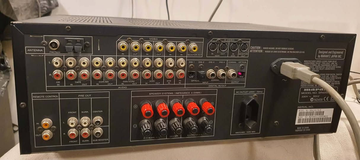 Marantz SR4200
نقص كارتون فقط
مكاني دهوك
الحجز خاص
***********
