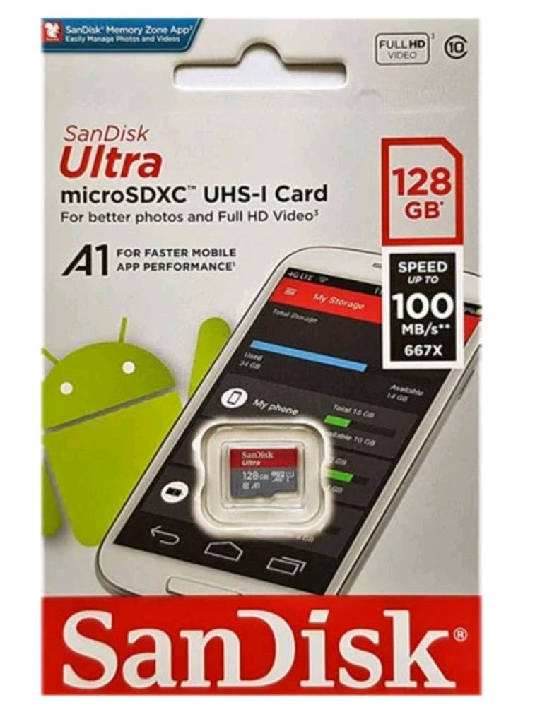 sandisk ultra micro SDXC UHS-I Card
take bitter pictures and full HD video
توصيل محافظات .. مكاني ديالى بعقوبة
*********** واتساب او اتصال
متوفر خمس قطع تاخذهن شلع قلع احسبهن ب ٨٠ الف مع التوصيل
ذاكرة خارجية نوع مايكرو اس دي
متوفر بذاكرة  256 و 64 كيكا بايت   
256 GB = 25،000 IQD
64 GB = 10،000