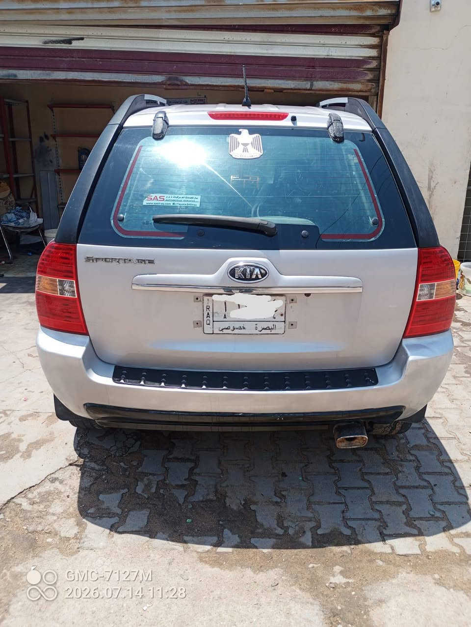 سبورتاج 2008 محرك 2000 مكفوله من الضربه ما عدا البلاستك غير مكفول بيها شخطين بارد موضح بالصور محرك والكير و التبريد في حاله جيده الحمدلله رقم بصره باسمي تحويل مباشر مكان السيارة البصرة ابي الخصيب السعر 118 ورقه وبيها مجال للاستفسار الاتصال على رقم الهاتف ***********
