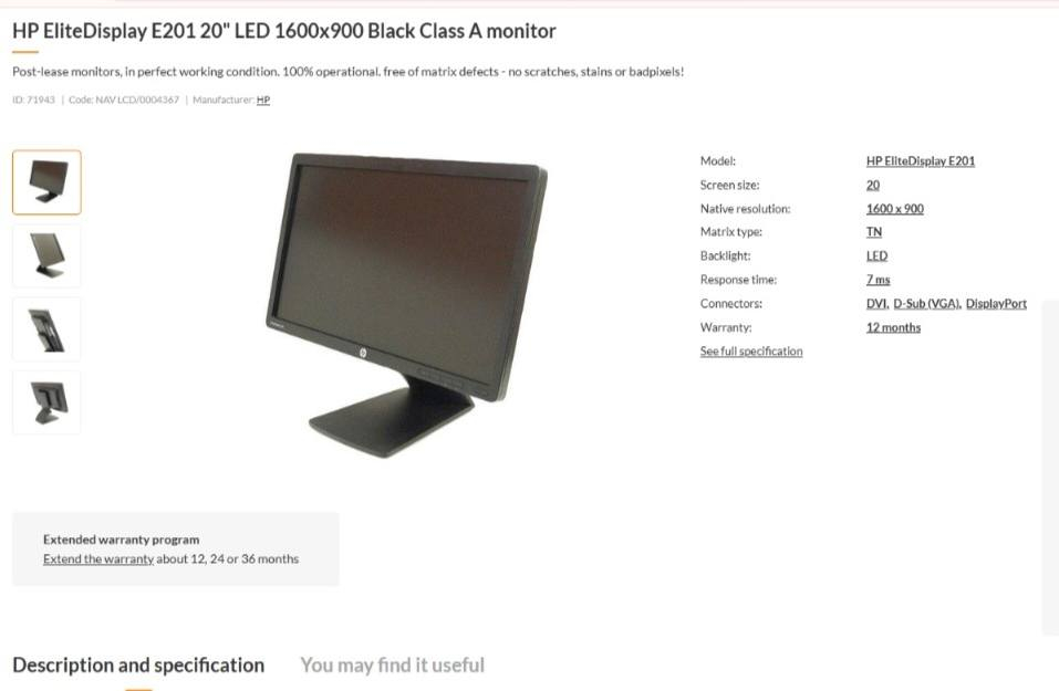 شاشة Hp حجم 20 نظافة عالية 75hz منفذ Display port كابلات الأصلية 50 وبيها مجال عنوان الموصل آيسر وتوصيل موجود


**إذا كنت صاحب هذا الإعلان وتريد حذفه لأي سبب، رجاءا أرسل رسالة إلى الدعم الفني**