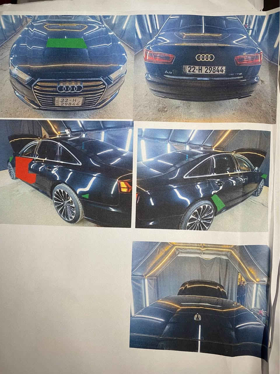 جۆری سەیارە : Audi A6 
ساڵی دەرچوون : 2016 
قەبارەی بزوێنەر : 4 سلندەر تۆربۆ 
ماوەی ڕۆشتن : 100,000 mil 
بۆیاخ : تەنها دەرگای سایەق 
ڕەنگ :ڕەش 
ڕەنگی ناوەوە :قاوەی 
تاریخی بەسەرچونی سەنەوی : 2028 
تاریخی هەزە و بەڕاد : 2027 
تایەکانی مانگی 7 گۆڕدراون 
٦٠٠هەزار غەرامەی لەسەرە دوای ڕێکەوتن ئەیگەڕێنمەوە 
نرخ : 118 $ 
*********** 
*********** السليمانية, العراق
