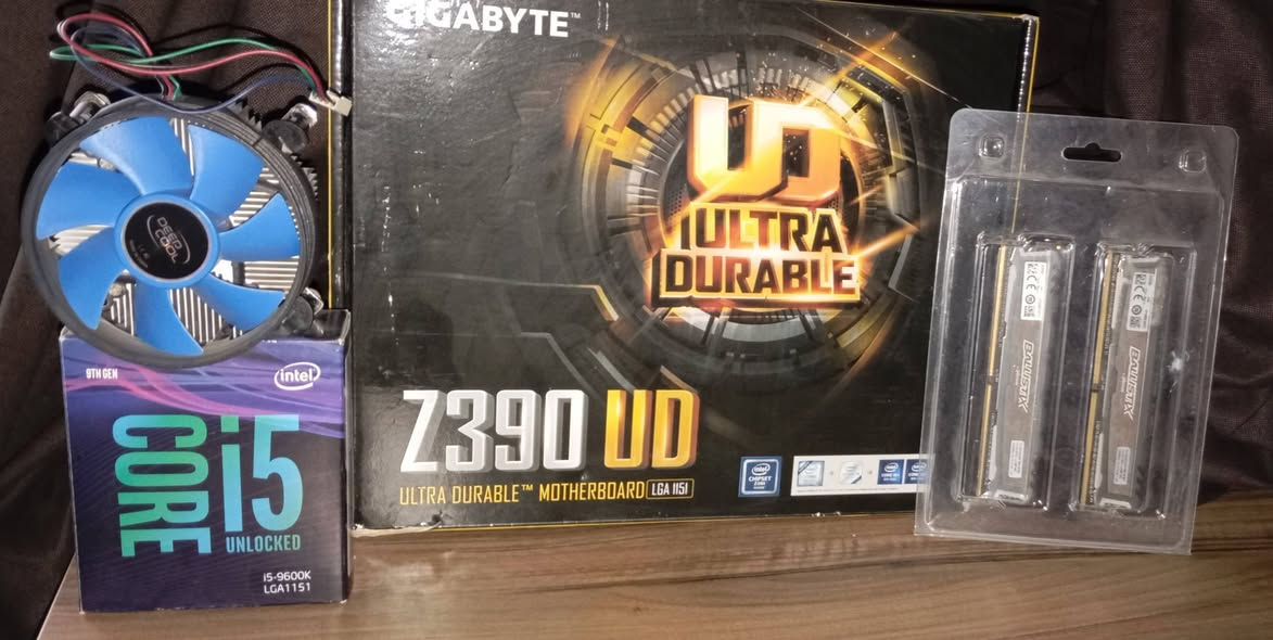 السلام علیکم
كوبو للبيع
Cpu i9 9900k 
Mb mpg msi gaming pro carbon z390
Ram 32 gb 3200mhz crucial 4x8

السعر 500 الف ومجال بسيط
Cpu i5 9600k
Mb gigabyte z390ud
Ram crusial 16gb 2400 mhz
Cooler deep cool
السعر 335 مجال بسيط
ومشكور اخ الادمن


**إذا كنت صاحب هذا الإعلان وتريد حذفه لأي سبب، رجاءا أرسل رسالة إلى الدعم الفني**