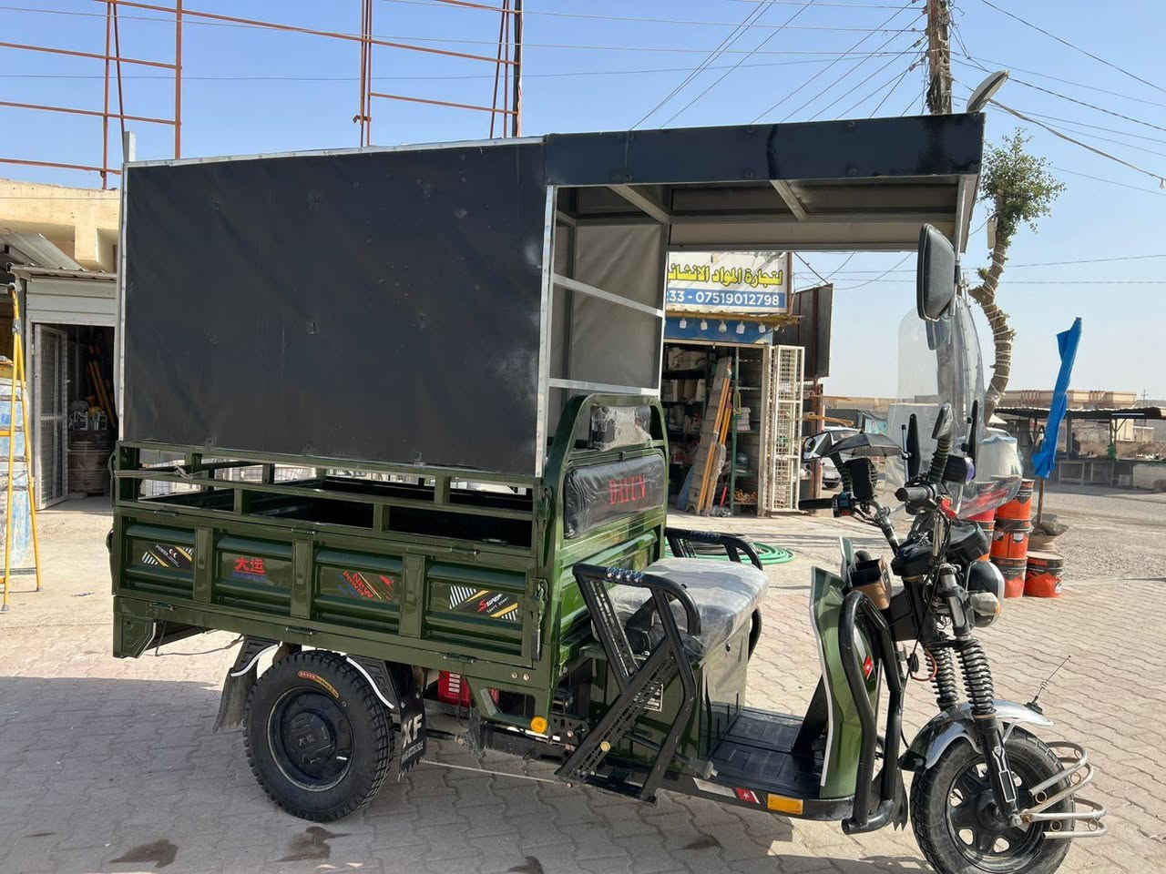 السلام عليكم ورحمة الله وبركاته 
ستوته شحن للبيع  كامله من كلشي بعدهي جديده تخب تاير جديد مثل ما موضح بلصوره 
للتواصل ***********
               ***********
المكان الانبار الفلوجة
