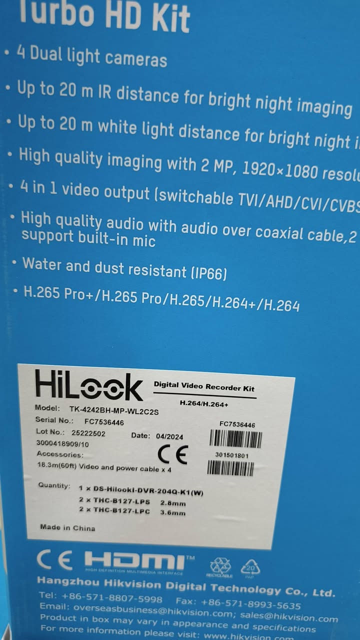سستم كاميرات مراقبة HiLook بدقة 2 ميكا – عرض مميز 🔥
✅ جميع الكاميرات ملونة 24 ساعة ✅ كاميرتان تدعمان الصوت (ميكروفون مدمج) ✅ تصوير بدقة 2MP Full HD ✅ رؤية ليلية واضحة ✅ ضمان سنة كاملة ✅ مناسب للمنازل، المحلات، الشركات والمكاتب.
💯 جودة عالية وأداء ممتاز بأسعار منافسة.
📍 Sajjad WiFi 📞 ***********
للاستفسار أو الحجز، راسلنا على الصفحة أو اتصل بنا.
