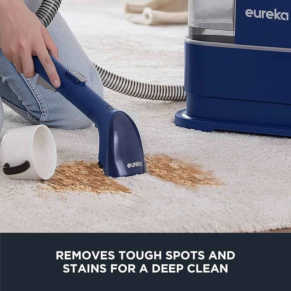 جهاز التنظيف Eureka NEY100 هو جهاز تنظيف بقع صغير الحجم وسهل الحمل، مصمم خصيصًا لتنظيف البقع والانسكابات بعمق على السجاد، والمفروشات، والسجاد الصغير، وداخلية السيارات. 

الميزات والقدرات الرئيسية

آلية التنظيف: يعتمد الجهاز على عملية ثلاثية المراحل: رش محلول التنظيف، والفرك بفرشاة مدمجة، والشفط القوي (12.5 كيلو باسكال / 12500 باسكال) لإزالة الأوساخ والسوائل. 

نظام الخزان المزدوج: يتميز بخزان ماء نظيف بسعة 1.5 لتر (50.7 أونصة) وخزان ماء متسخ منفصل بسعة 0.8 لتر (27 أونصة) لضمان التنظيف بمحلول نظيف دائمًا. 

مدى وصول واسع: مزود بخرطوم بطول 1.7 متر (5.5 قدم) وسلك طاقة بطول 4 أمتار (16 قدمًا) للوصول إلى الأماكن الصعبة مثل السلالم ومقاعد السيارة دون الحاجة إلى فصله بشكل متكرر.  

سهولة الحمل: يبلغ وزنها ما بين 9 و12.23 رطلاً تقريباً (بحسب ما إذا كانت فارغة أو ممتلئة)، وهي خفيفة بما يكفي لحملها بين الغرف. أربيل, العراق


**إذا كنت صاحب هذا الإعلان وتريد حذفه لأي سبب، رجاءا أرسل رسالة إلى الدعم الفني**