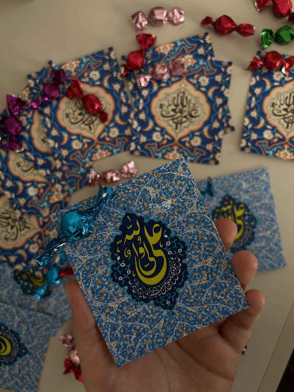 بمناسبة عيد الغدير
متوفر 100 كرت حسب الطلب 
100 كيس
100 چكليتة ب 25الف والتوصيل مجاني


**إذا كنت صاحب هذا الإعلان وتريد حذفه لأي سبب، رجاءا أرسل رسالة إلى الدعم الفني**