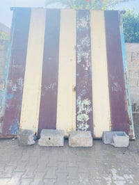 باب دفتري طول 3 متر عرض 260 كبنكات العرض 2 متر جام خانه طول220 العرض 2...