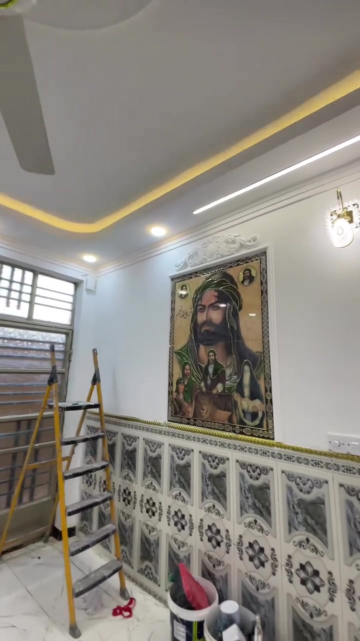 اللهم صل على محمد وال محمد 
تم بحمد الله اكمال استقبال وصاله الأخ رحيم الحريشاوي بوكس جبس بورد كيرف مع صبغ جوتن سكاي لايت وربط الاناره 

مكتب الساعدي للديكور 
***********
