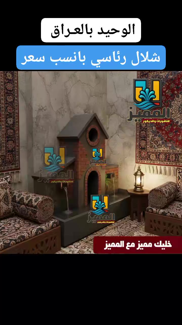 هيبة البيت.. تبدأ من غرفة الضيوف 🌊✨
​ فكرت تحول ركن في بيتك إلى قطعة من الجنة؟
شلالاتنا ليست مجرد ديكور، بل هي عالم من الهدوء والفخامة داخل منزلك.
​✅ الفخامة والوجاهة
✅ الراحة النفسية: صوت خرير الماء الطبيعي الذي يأخذك بعيداً عن ضجيج اليوم، ويحول غرفتك إلى مكان للاسترخاء التام.
​🔹 شغل يدوي احترافي بدقة متناهية.
🔹 نظام تدوير مياه مغلق (لا يحتاج تأسيس).
🔹 تصاميم حصرية تناسب أثاثك وذوقك .
​
​📍 جاهــزين للتنفيذ في كافة أنحاء العراق

📥 للحجز أو الاستفسار عن الأسعار، راسلنا على الخاص 
​
​#ديكورات_داخلية #شلالات_منزلية #فخامة #العراق #بغداد #تصميم_داخلي #راحة_نفسية #شغل_يد #إبداع #ديكور_عراقي #HomeDecor #WaterFeatures #IraqLuxury #المميز_للنافورات_والديكور_والشلالات


**إذا كنت صاحب هذا الإعلان وتريد حذفه لأي سبب، رجاءا أرسل رسالة إلى الدعم الفني**