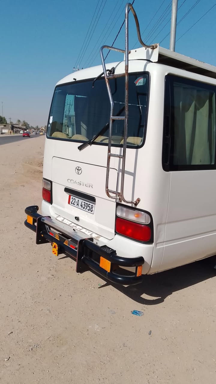 سلام عليكم.                                                                        كوستر للبيع مديل ٢٠١٥ مكفوله كفاله عامه محرك كير بل كارتون اكسن بيه ونه قليله  رقم أربيل أنكليزي داخله هزه جديده شرط التحويل  الاستفسار الرقم ***********  مكان السياره كربلاء طوريج
