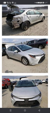 كورلا موديل 2021 وارد امريكي ماشيه 117 km حادثها جامرلغ الخلفي مرجع با...