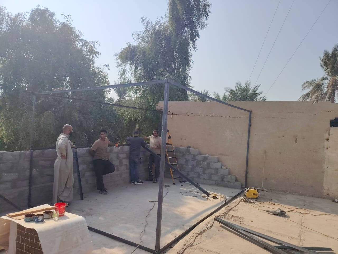 مستعدون لتجهيزكم بكافة اعمال السندويش بنل والحدادة العامة وبناء المشتملات والبيوت من السندويش بنل 🏫
سعر المتر كرستة وعمل 25 الف 
يشمل الابواب والشبابيك
ايضا يشمل كهربائيات درجة اولى 
مع عمل جميع الفنشات 
يوجد لدينا سندويش ضد الحريق 🔥💯
سعر المتر كرستة وعمل 35الف
ايضا يشمل الابواب والشبابيك 
وايضا كهرباىيات درجة اولى تركي
يوجد لدينا كادر محافضات 
لمراسلة الصفحة الاتصال على الرقم *********** يوجد واتساب📱
