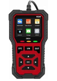 V539 OBD2 • قارئ أعطال • شاشة ٢.٨ بوصة