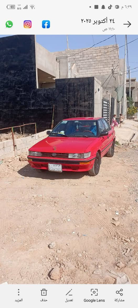السلام عليكم كوريلا للبيع موديل 1991
كير محرك بشرط محرك 16 
كير اوتو 
كوبون بانزين 
بدون صبغ 
اي استفسار 
***********
