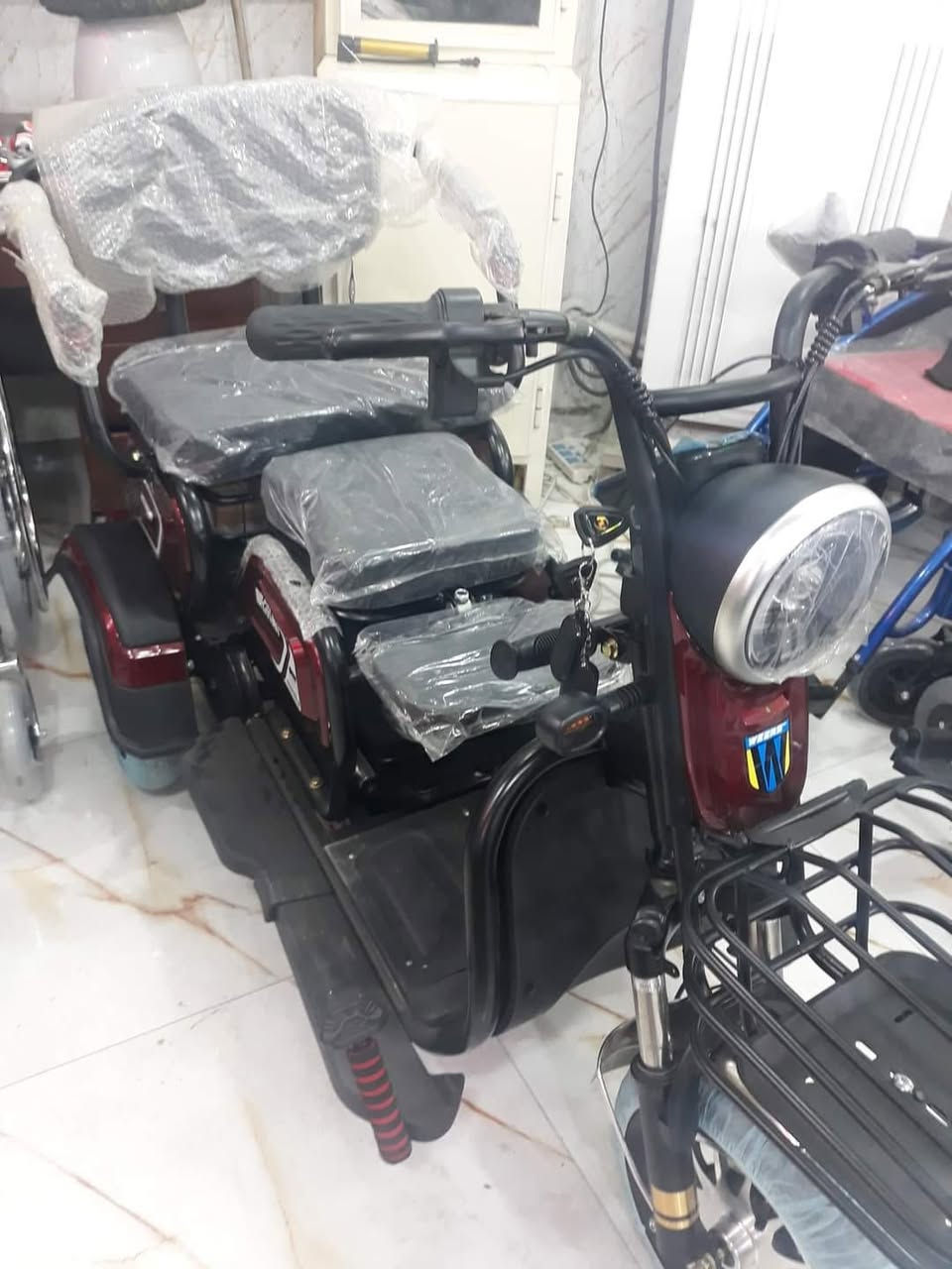 ⚘⚘تخفيضات⚘⚘
لمده شهر واحد
 ⚘⚘تخفيضات ⚘⚘

دراجه كهربائي ثلاث اطارات 
تمشيك مسافات طويله 
اربع بطاريات 

 ××السعر القديم مليون  ××

🤲السعر الجديد 900 🤲

  ويوجد توصيل لباب البيت 
***********واتساب 

لطفا شارك المنشور لتعم الفائده
