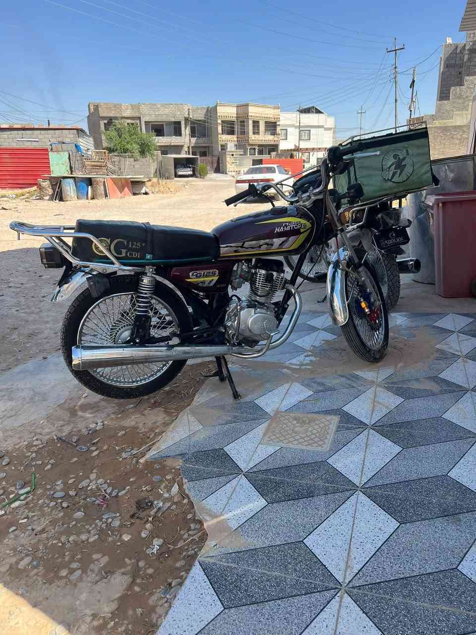 السلام عليكم دراجه 4 كير موديل 25 دراجه فول تشغيل بصمه سعر 575 وبي مجال رقمي *********** واتساب فقط مكاني تكريت الديوم
