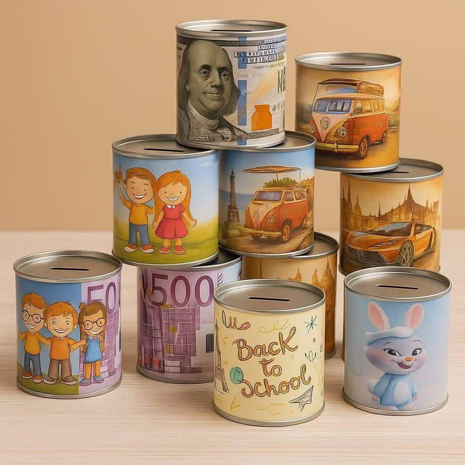 سلام عليكم
حصالة نقود 
نوع وسط 60قطعة 
نوع كبير 24قطعة 
كميات جملة 
اسعار معمل 
***********
