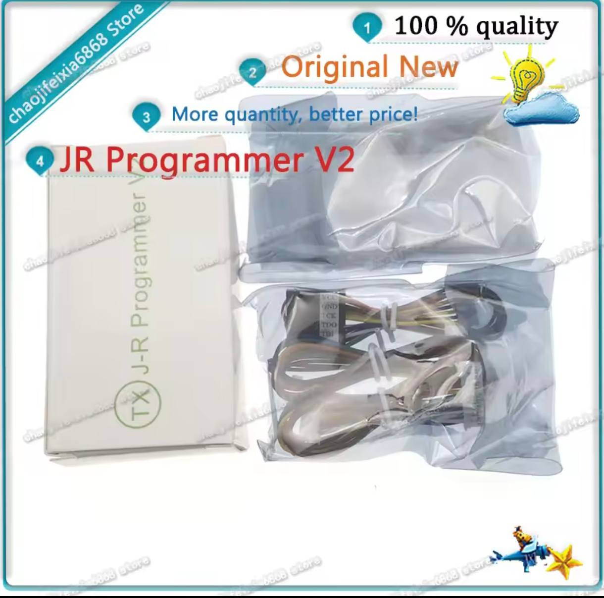 . J-R Programmer V2 من شركة Team Xecuter،  جهاز مخصص لأجهزة Xbox 360. 
قراءة وكتابة NAND (ذاكرة النظام) في أجهزة Xbox 360
يُتيح برمجة رقائق الـ Glitch (glitch chips) لتعديل الجهاز. 
متوافق مع جميع أنواع رقائق CoolRunners و X360 ACE، ويعمل مع أجهزة Xbox 360 بنسختيها Phat و Slim. 
متوفر قطعتين اليخدمنه ينطيني سعر وياخذهم


**إذا كنت صاحب هذا الإعلان وتريد حذفه لأي سبب، رجاءا أرسل رسالة إلى الدعم الفني**