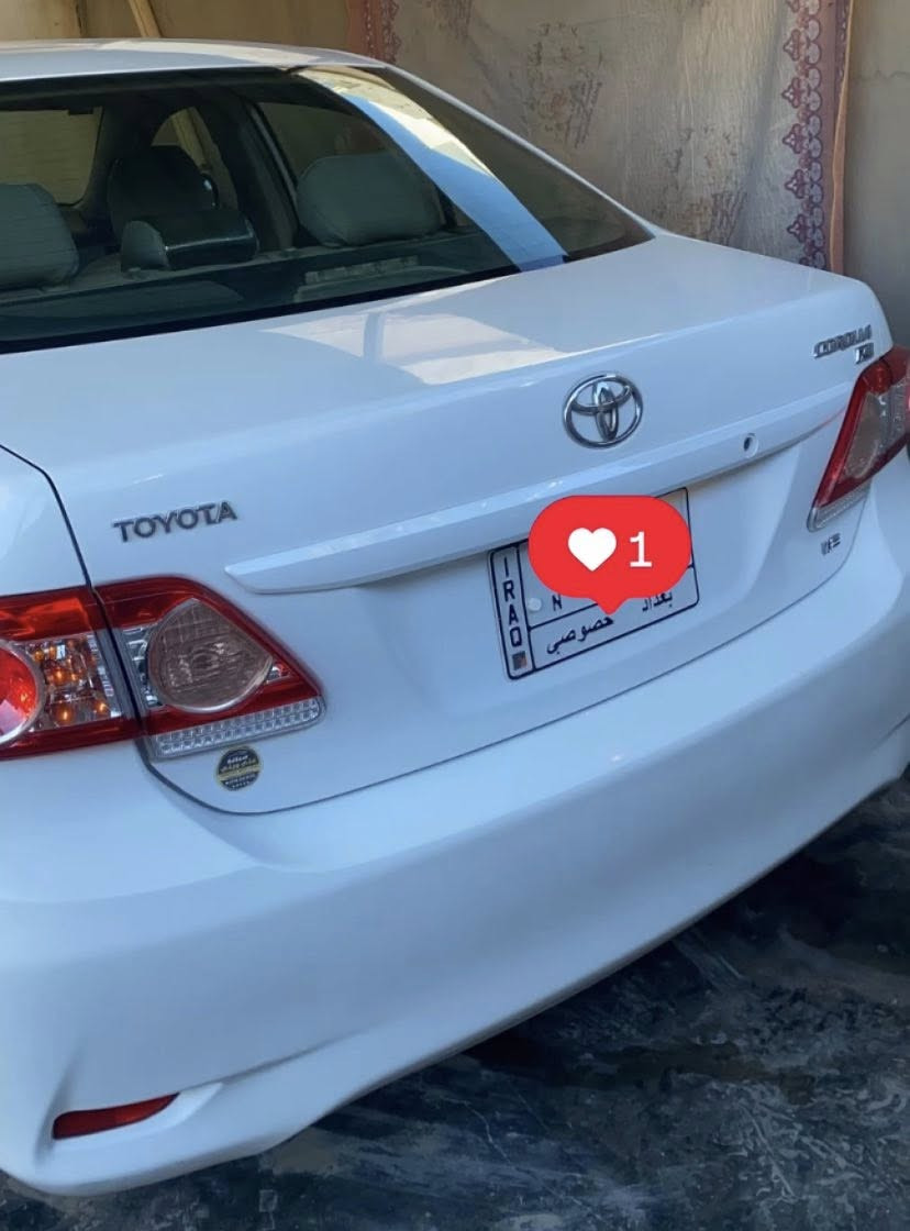 سلام عليكم ورحمة الله وبركاته
كورلا موديل 11 خليجي 

بغداد بسمي مگفولة كفالة عامة 

مكانها الرمادي 

5ويل كب 

شاشة اندرويد 

محرك 1.8 

ياباني اصل 

نظافة واحد ع واحد 

 مالبيت 

ماطابة معارض

للاستفسار الاتصال بالرقم ***********
