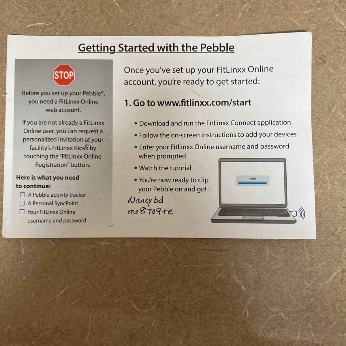 جهاز تعقب اللياقة البدنية FitLinxx Pebble، 

وهو جهاز صغير الحجم يستخدم لتتبع النشاط اليومي.تتضمن الحزمة عادةً جهاز الـ Pebble نفسه، 
ووصلة مزامنة USB (SyncPoint)، وبطارية، ووثائق تعليمات.
يعمل الجهاز من خلال تسجيل خطوات المستخدم ومستوى نشاطه، ويتم مزامنة هذه البيانات عبر الكمبيوت

السعر 10 
علمأ سعره اكثر من 30 دولار


**إذا كنت صاحب هذا الإعلان وتريد حذفه لأي سبب، رجاءا أرسل رسالة إلى الدعم الفني**