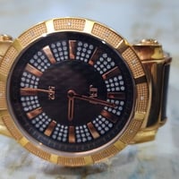 ساعة اصلية مختمة فول ١٢ الماسة جتني هدية واريدها ب١٥٠ الف يرادلها باتر...