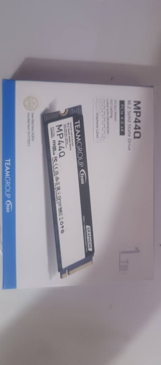 m.2 ssd Gen 4
ماركة team group سرعة القرائة 7400 سرعة الكتابة 6500 
مثل ما موضح بالصور القطعة جديدة واستخدام شخصي 
بيهة وندوز مفعل بعدني حتة ممفرمتة 
السعر المطلوب 225 وبي مجال 
مكاني بغداد الدورة رقمي *********** توصيل موجود وين ما تريد
ادمن😘
