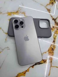 iPhone 15 pro max ايفون ١٥ برو ماكس ماستر   ذاكره 256  نضافة ٩٩٪؜   بط...