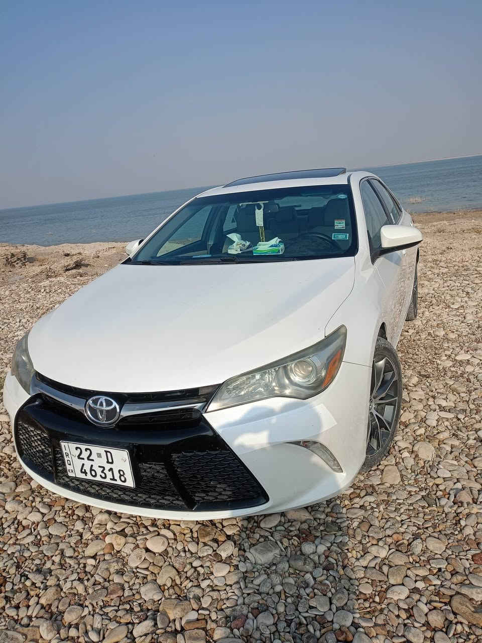 كامري 2016 وارد امريكي XSE فول الفول مكفوله كفاله عامه تخم تايرات جديد السيارة بأسمي سعر 203 لون ابيض صدفي *********** مكان السيارة ديالى
