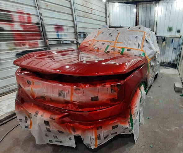 السلام عليكم 
صبغ قطع فورد برونكو 
تجهيز وتطابق اللون ومواد درجة اولى والنتيجة مثل ما تشوفون بالصور  وربي يرزق الجميع للتواصل ***********
