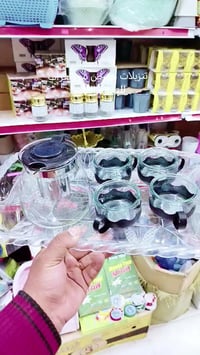 صينية كريستال • ست قوري بايركس • بابل المحاويل