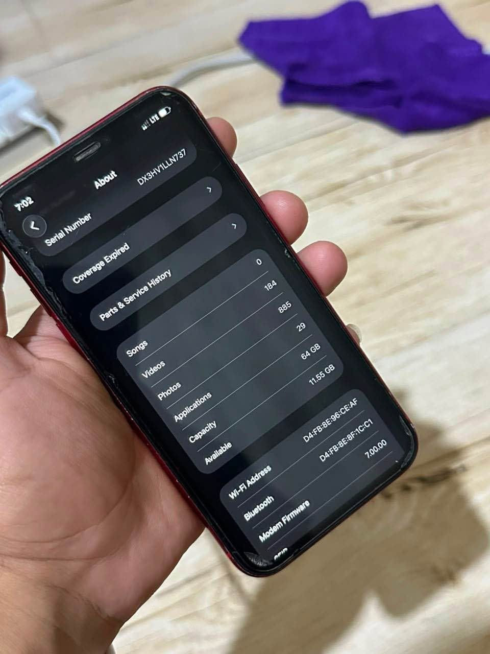 Iphon 11 دوکامێرا
64 گێگا 
شاشە بیلاد فەسی مەزبووت
پاتری 74 بیلاد
شاشەی ئەو درزە بچوکەی هەیە . دیاریم کردوە
شازی کامێرا
1سیم ئیسم
موبایلە کە کەپسە هەوا نایات
شوێن سلمانی .
سعری 165 هەزار قوفل⏳ السليمانية, العراق


**إذا كنت صاحب هذا الإعلان وتريد حذفه لأي سبب، رجاءا أرسل رسالة إلى الدعم الفني**