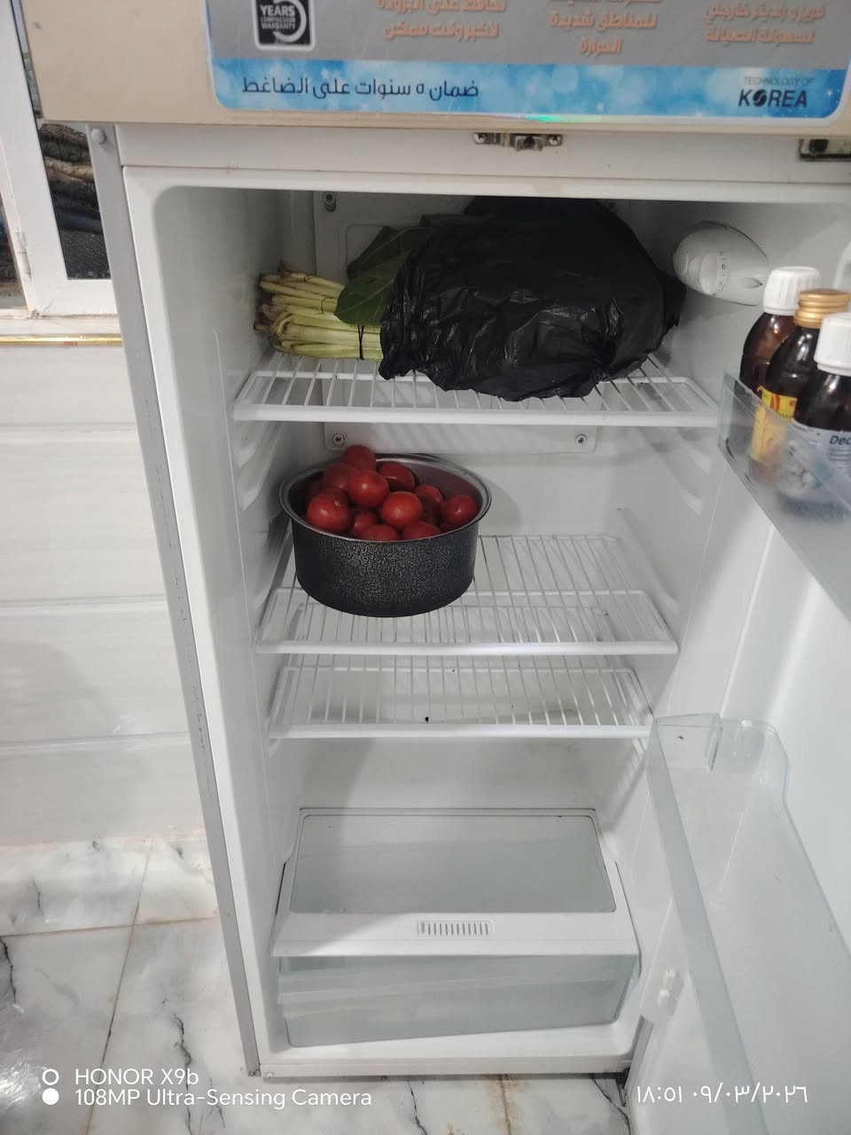 السلام عليكم ثلاجه لبيع جديده السعر 130 بيها مجال المكان موصل الشلالات الاستفسار ***********
