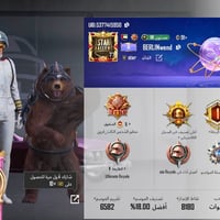 حساب ببجي • لفل ٧٧ • رويل باس