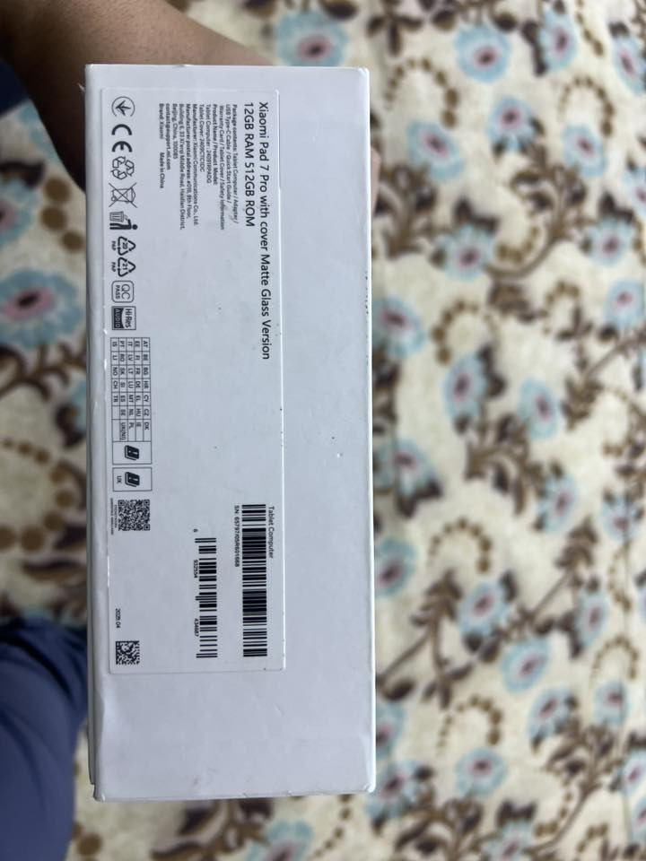 Xlaimi mi Pad 7 Pro Matte Glass
شاومي باد 7 برو  شاشة مات الورقيه 

ذاكرة 512 

رام 12 

لونه اسود 

بطاريه 100

مشحون 17 مره 

 

ملاحظة/ بي شخوط بل شاشه 2 لو 3 و بل شاصي هم 2 

السعر 600 و بي مجال بسيط 

التواصل على الرقم *********** و على الخاص
