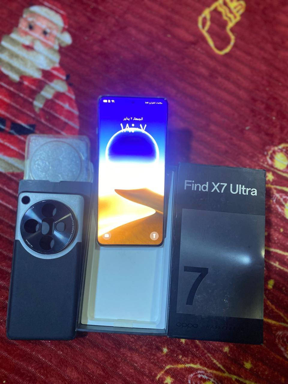 أوبو فايند X7 ألترا (OPPO Find X7 Ultra) متوفر توصيل الجميع المحافظات 
هاتف رائد مزود بمعالج Snapdragon 8 Gen 3، شاشة AMOLED بحجم 6.8 بوصة، وكاميرا خلفية رباعية بدقة 50 ميجابكسل للعدسة الرئيسية 
الذاكره 512
السعر 750 مو شراي لتعبني اعبر المنشور 
كامل ملحقات 
مكاني البصره القبله حي القائم 
رقمي ***********
