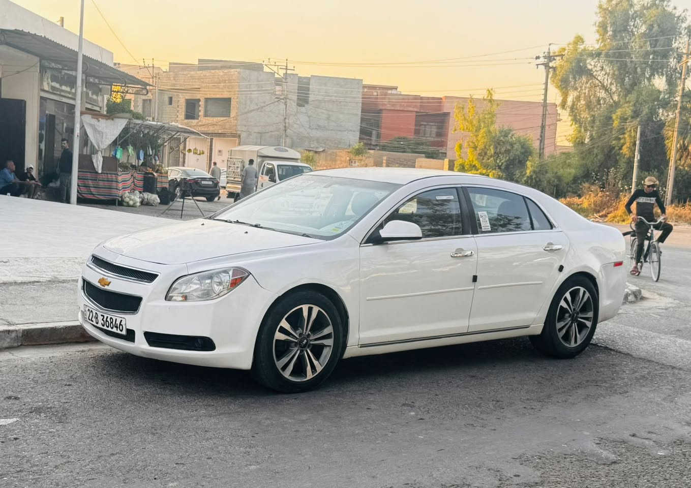شوفرليت ماليبو 2012
السعر 57
عليها 8 ورقات تنزل من سعرها
رقم اربيل شرط 
التحويل والوكالة 
كير محرك شرط
 تبريد بشرط 
صبغ عام
سياره بدون اي نقس 
كشن كهربائي 
جامات كهرب 
شاشة كامره 
ماشيه 195 الف 

***********
***********
