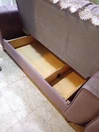 تخم تركي 7مقاعد سرير ومخزن المقعد طبي مريح جدا يحتاج تنضيف ب190 لشراي ...