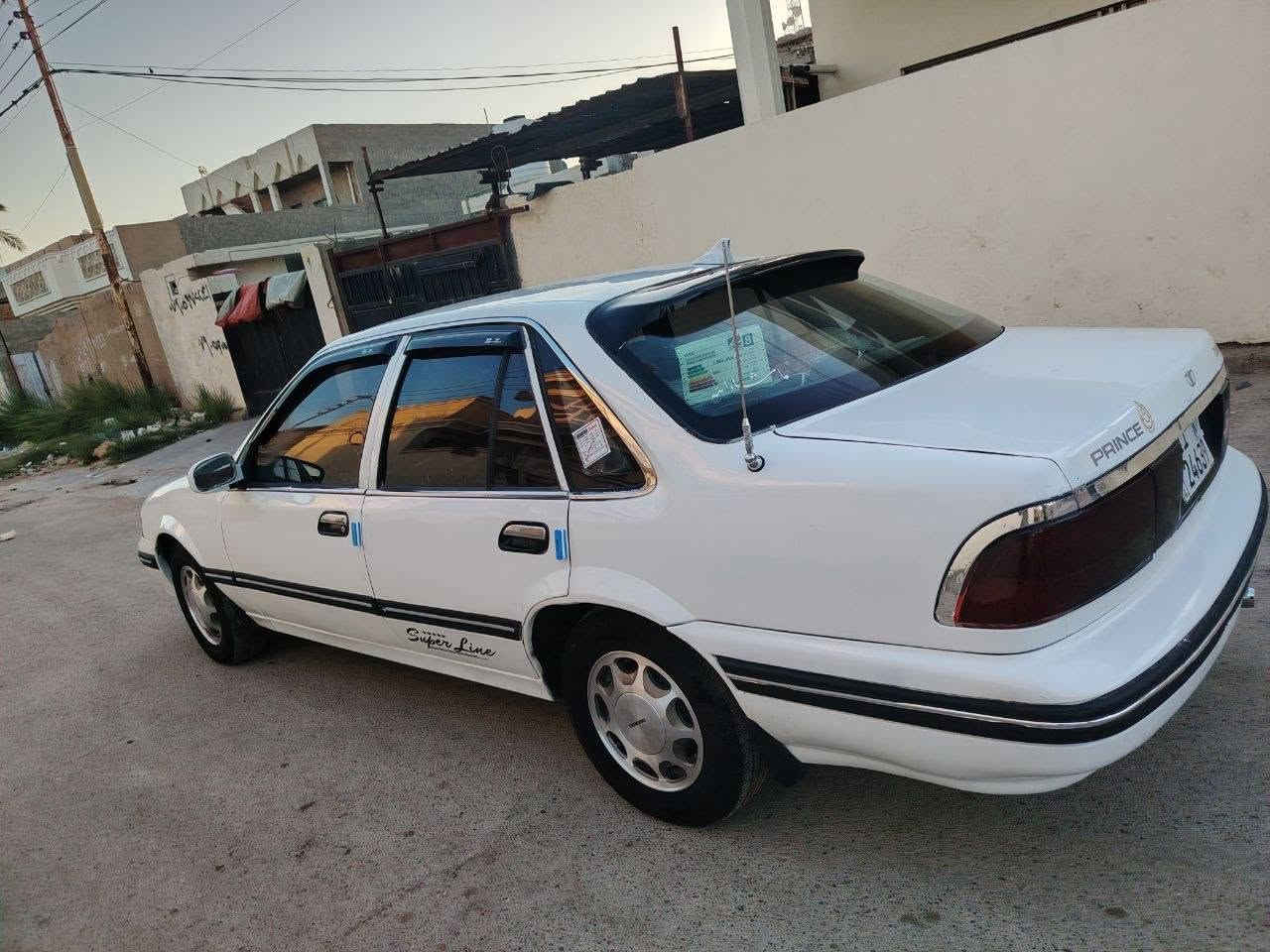 السلام و عليكم
 برنس  موديل1995

رقم بغداد الدولي بسمي هزه سنويه الغايه 30جديدة..  ... تحويل ثاني يوم
كير وتماتيك
محرك مفتوح
كير ومحرك فول تبريد 🥶🥶
ماشالله بيه نعومه فول  
السيارة مصبوغة بس احزام الجمالية بدون ضربه
ويل كب مجلي لونين 
كهربائيات كله شغاله 
مشط ستيرن باور سلف داينمو راديتر كله جديد 
شواصي جد
صدر خلفي أمامي جديد 
غرفتها جديده ...دواخلها جدد بطاين حاويه جدد كشنات جدد دشبول  جديد 
السعر 42  وبيه مجال
***********/***********
مكاني بغداد أبو غريب
