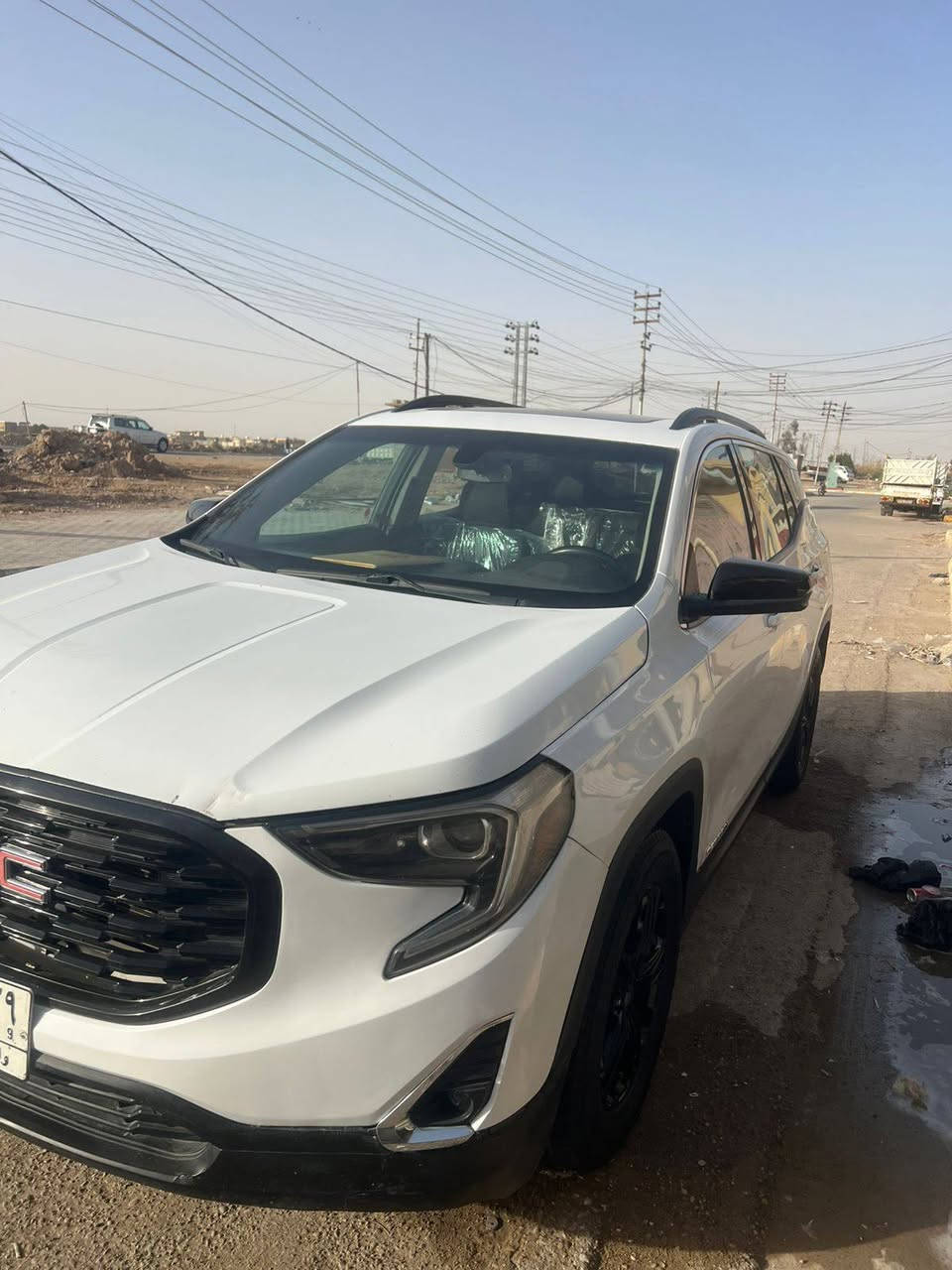 السلام عليكم للبيع جمسي تيران SLTاللون ابيض    2019 السعر$١٤٥  مكينه 1500 توربو
تفاصيل وحادثها جاملغ وبنيد
موبايل ***********
#الــمــواصــفـــات 
{1} كشن سائق كهرباء 
{2} ويل كب بلادي
{3} كاميرا دواره ستيرن
{4} شاشه اندرويداوتو كار بلي
{5} تبريد  امامي خلفي
{6} لايت زنون + كشاف+ حاجب زنون
{7} عداد المسافات 63 الف ميل
{8} منافذ USB امامي خلفي
{9} سستم صوت متكامل
{10} تحكم سترين جهتين
{11} نضام ABS مانع انزلاق
{13} تشغيل عن بعد
{14} بصمة 4 باب+ تشغيل 
{15} ايرباك دركة و دشبول 
{16} دواخل مطعم صاج
{17}جنطه كهرباء
{18}كشنات كهرباء +تبريد وتدفئه
{19}فور ويل 
{20}سقف بانوراما قطعتين
مكان السياره واسط مركز المدينه
