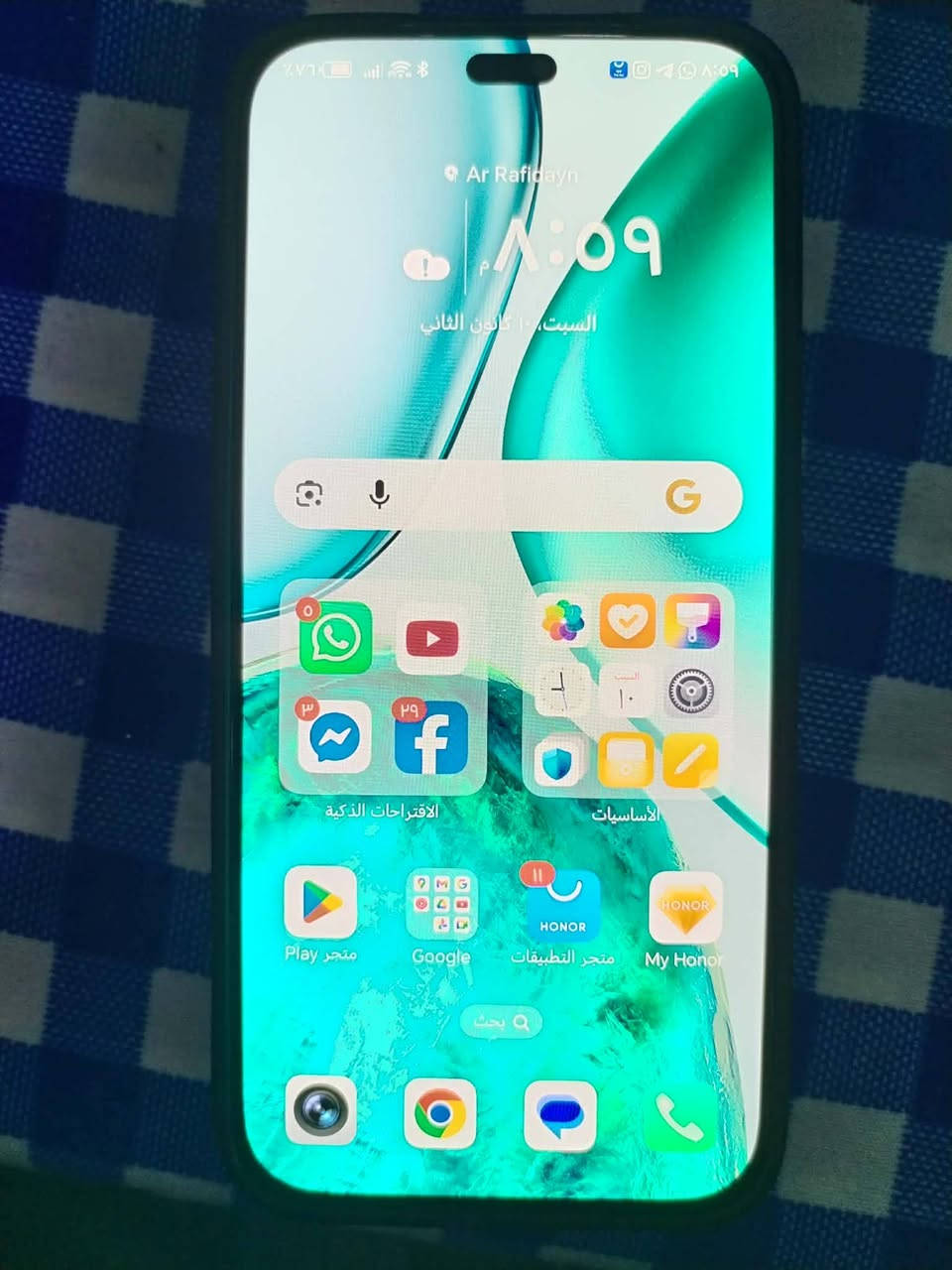 سلام عليكم
هونر X8c
الذاكرة 256
الرام 8
جهاز جديد ونظيف استخدام شهرين
للتواصل واتساب***********
او علق واني ادخلك خاص
