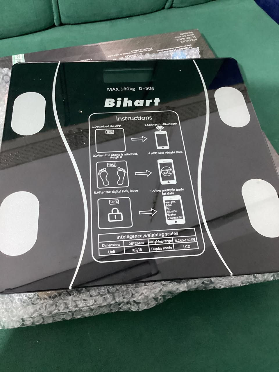 ميزان الكتروني يفيد اهل العظلات يحسب كمية الدهون بالجسم والعضلات والسوائل يتحمل لحد وزن 180 كيلوغرام  يشتغل بالباتريات و باترياتهه وياه سعرة 25 للاستفسار ادخلولي خاص


**إذا كنت صاحب هذا الإعلان وتريد حذفه لأي سبب، رجاءا أرسل رسالة إلى الدعم الفني**