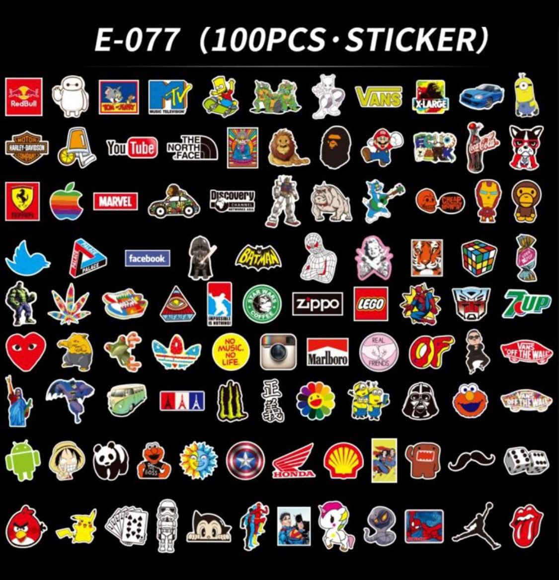 ‼️ جمله ‼️ جمله ‼️ جمله ‼️ متوفر جميع الاستيكرات ضد الماء ضد الخدش لصق قوي جداً البكج 50 قطعه مقطع سعر الدرزن (١٢ بكج ) 24000 دينار توصيل 5000
 .تواصل***********
