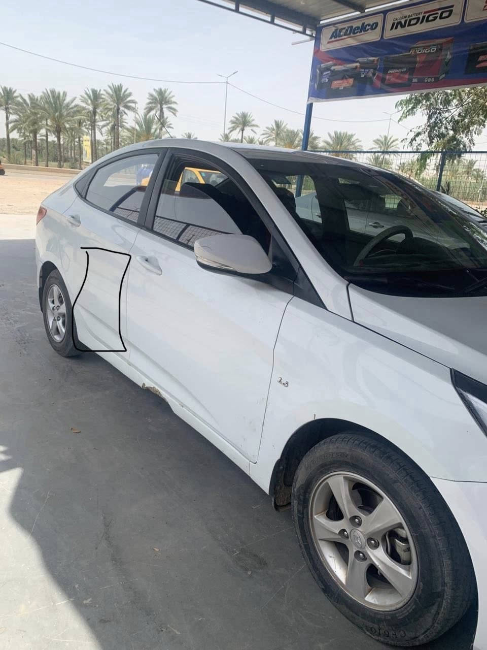 اكسنت ٢٠١٣ خليجي للبيع ب ٩٨ ورقة وبيهه مجال قليل بيهه صبغ قطعتين مأشر  ***********
