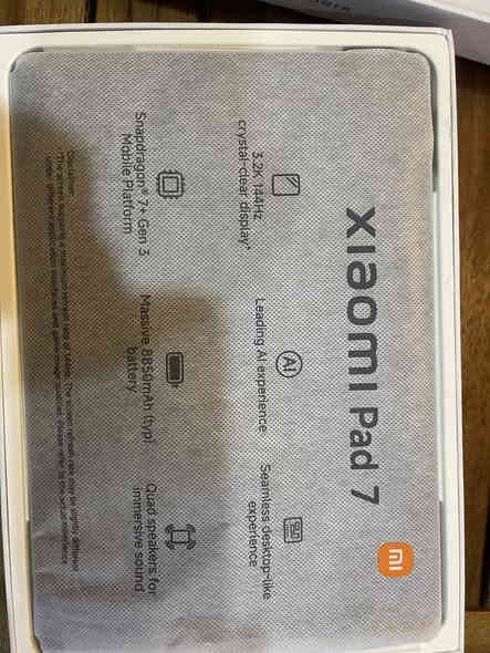 ايباد شاومي باد 7
اليوم فتحته علمود معلومات وذاكره
قطعه جديده بالوك 
٢٥٦ 
٥٥٠ اصلي وكاله 
توصيل متوفر 
***********
